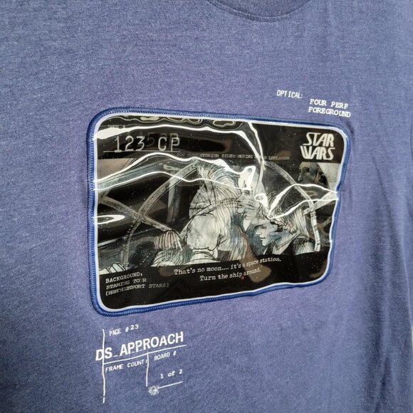 Star Wars Shirt Mens 2XL Concept Series Storyboard Death Star Graphic Disney - Picture 3 of 13